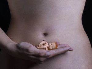 small baby in utero